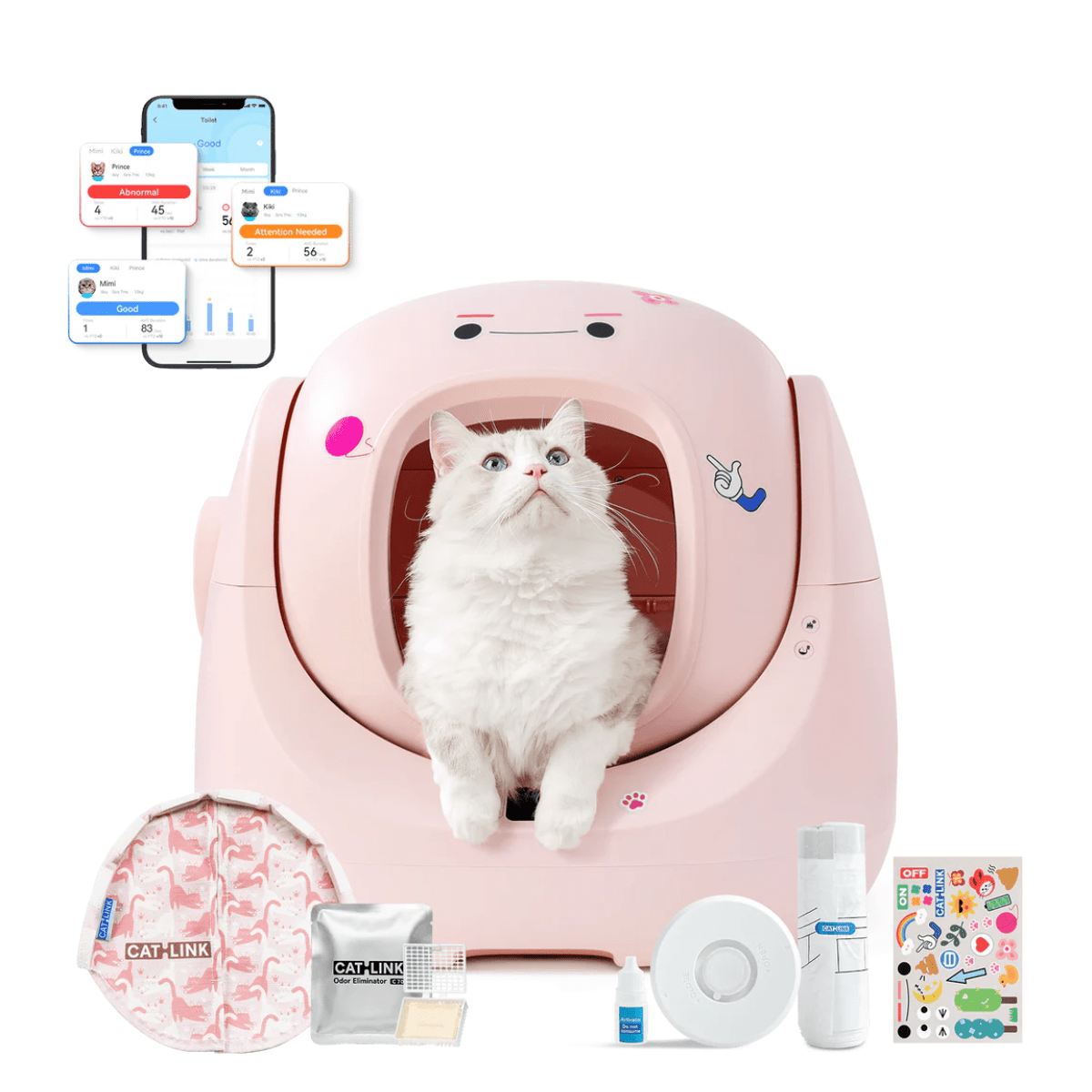 CATLINK Baymax Sakura – Self-Cleaning Litter Box