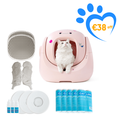 CATLINK Baymax Sakura – Self-Cleaning Litter Box