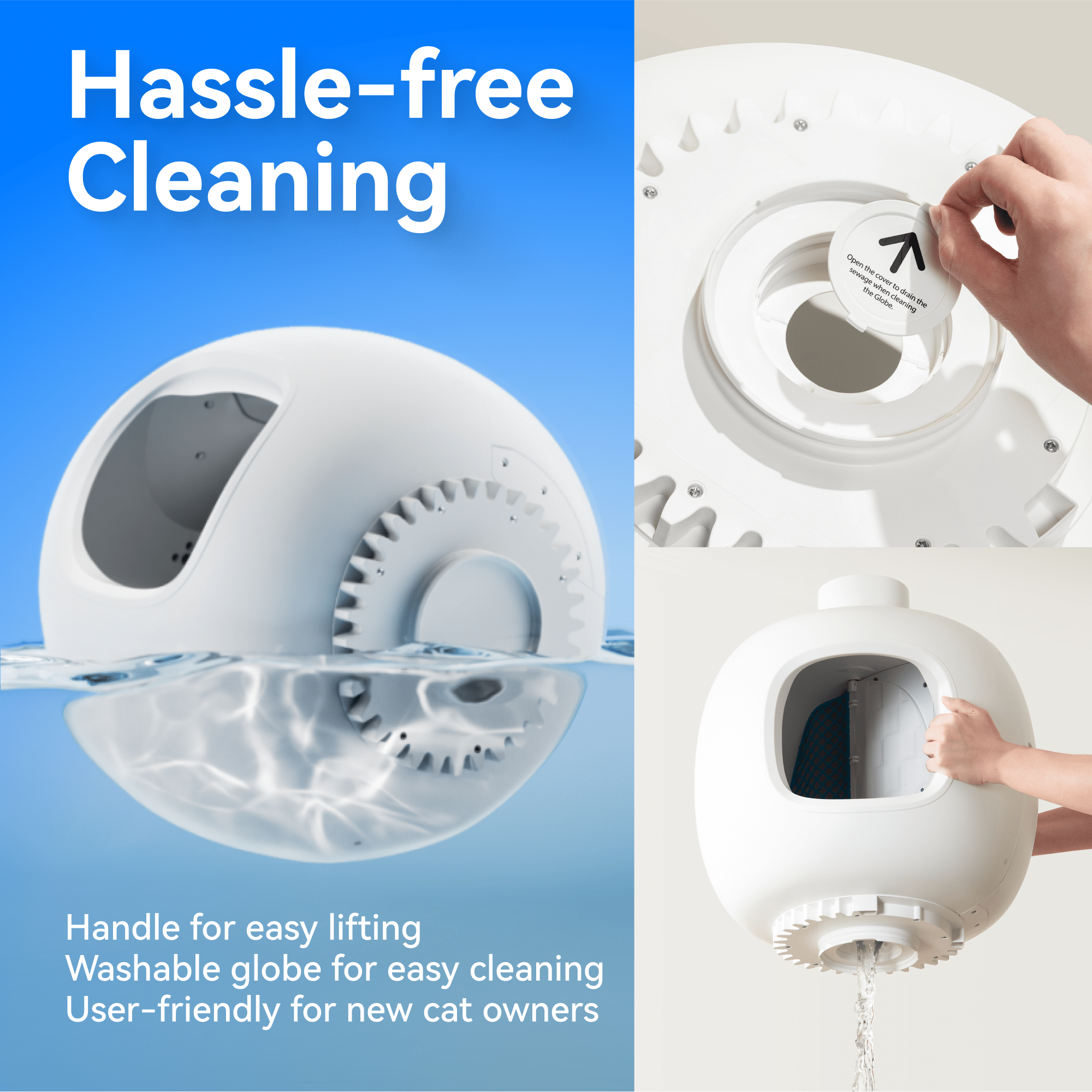 Catlink Baymax (White/ Pink) Self-Cleaning Litter Box