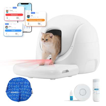 Catlink Baymax (White/ Pink) Self-Cleaning Litter Box