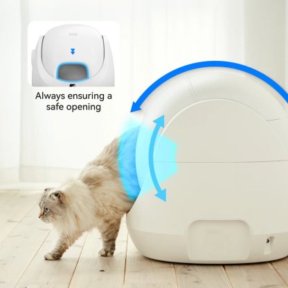 Catlink Baymax (White/ Pink) Self-Cleaning Litter Box