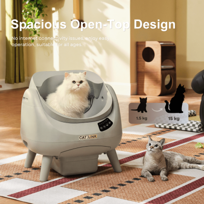 CATLINK Open-X Lite Open Top Self-cleaning Litter Box