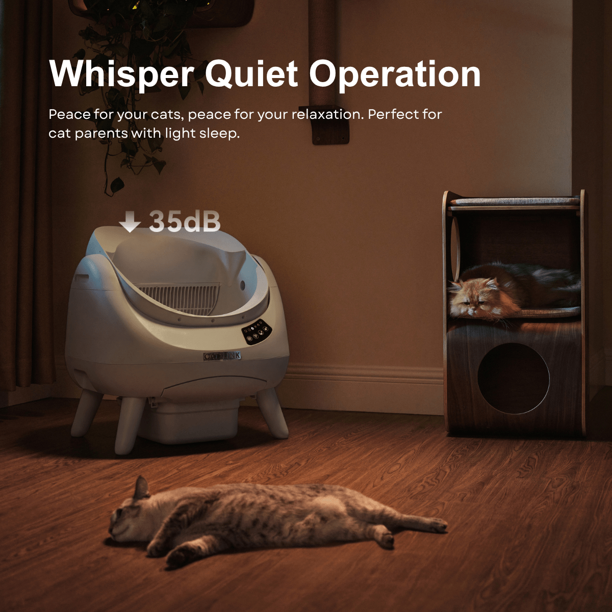 CATLINK Open-X Lite Open Top Self-cleaning Litter Box