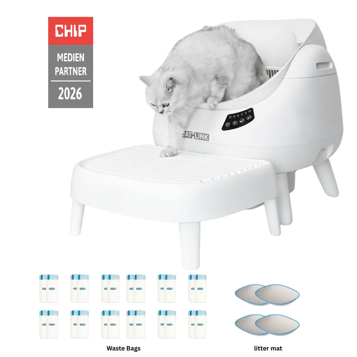 CATLINK Open-X Open Top Self-cleaning Litter Box