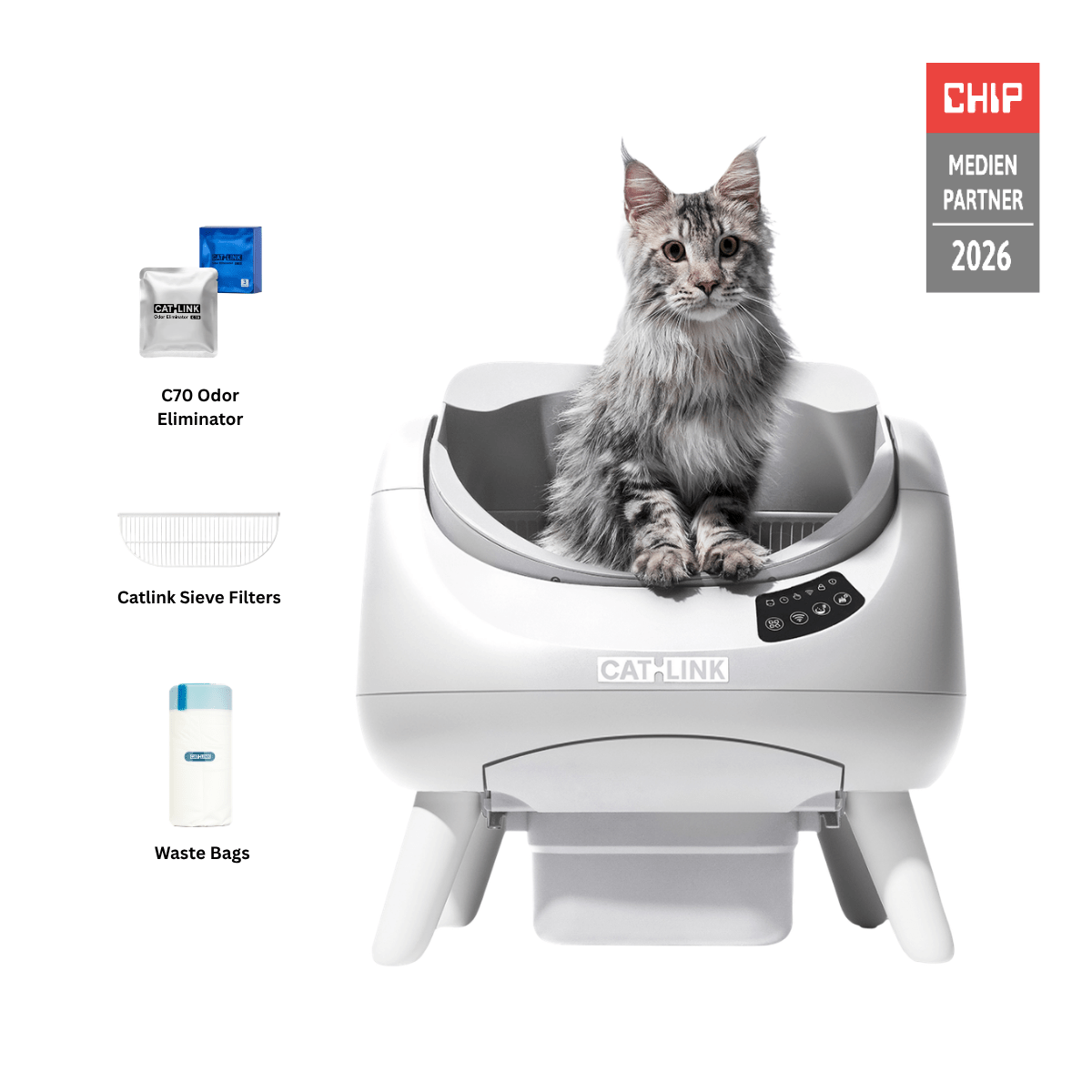 CATLINK Open-X Open Top Self-cleaning Litter Box