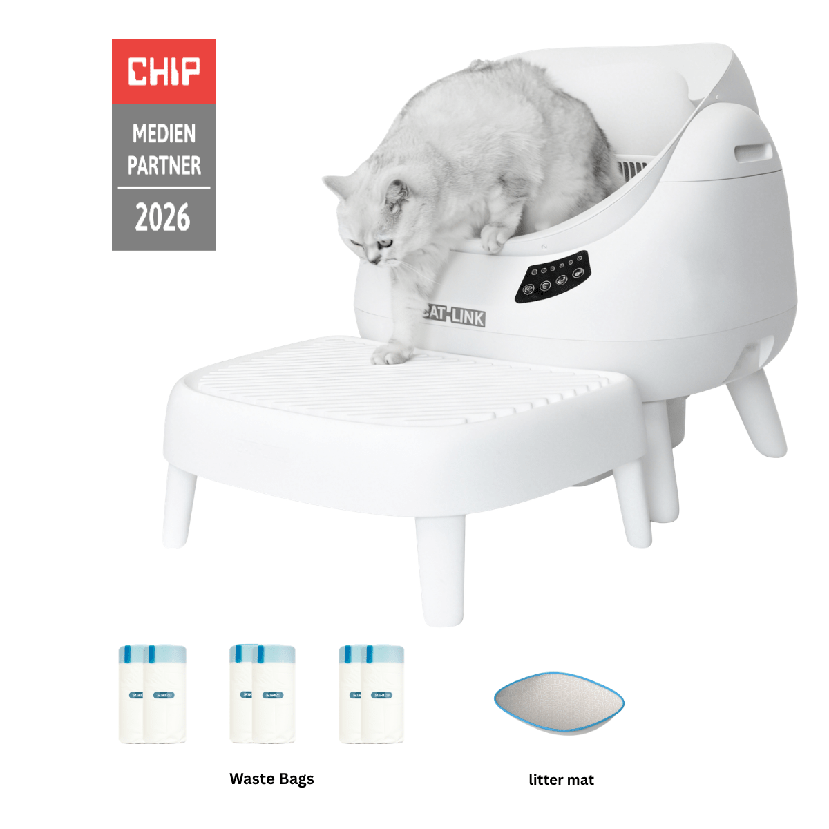 CATLINK Open-X Open Top Self-cleaning Litter Box