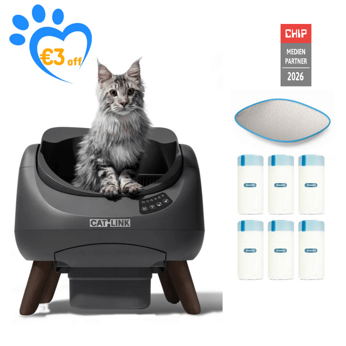 CATLINK Open-X Open Top Self-cleaning Litter Box