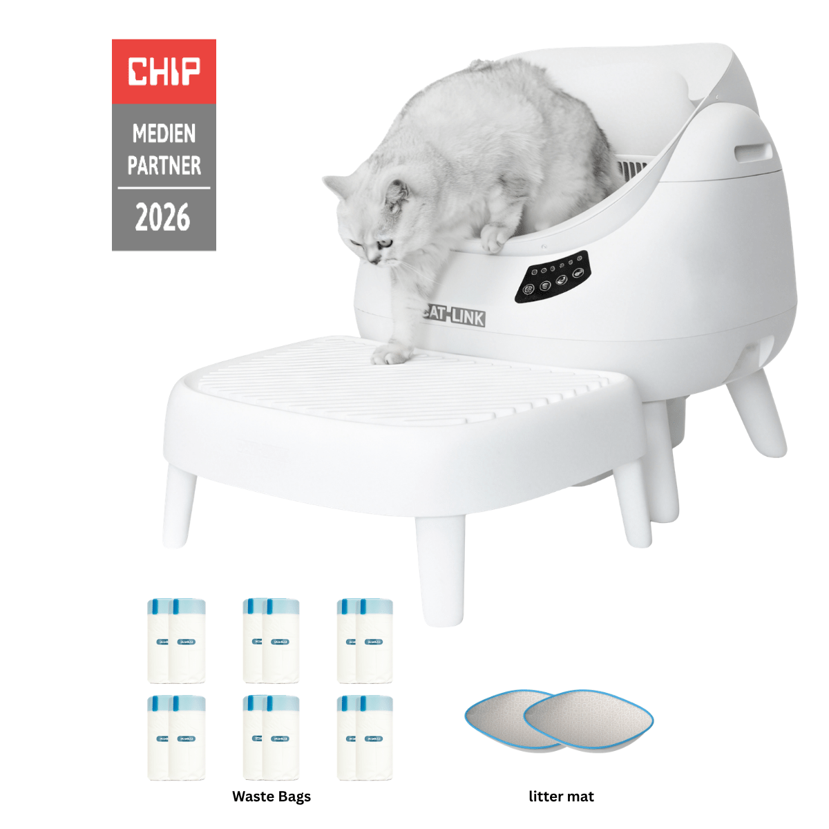 CATLINK Open-X Open Top Self-cleaning Litter Box