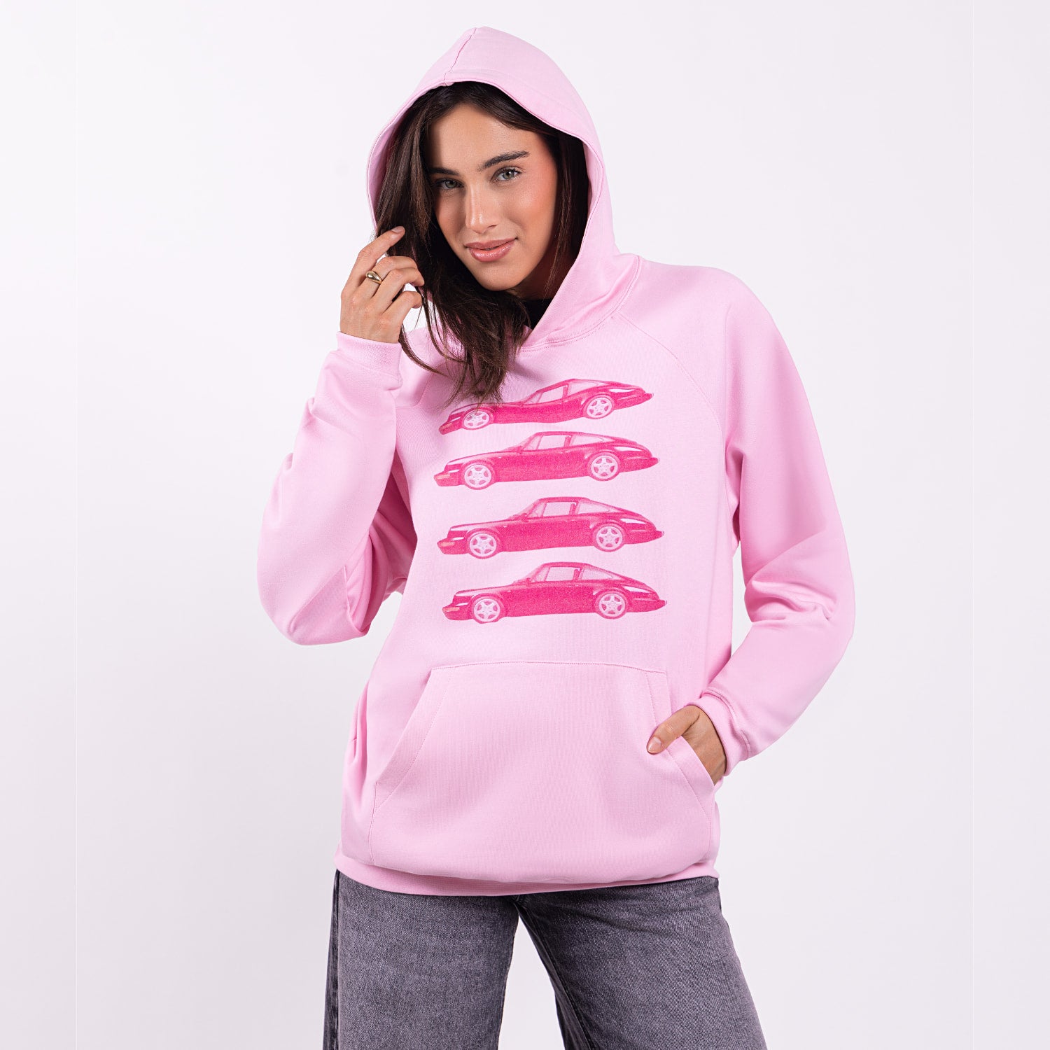 Soft pink hoodie