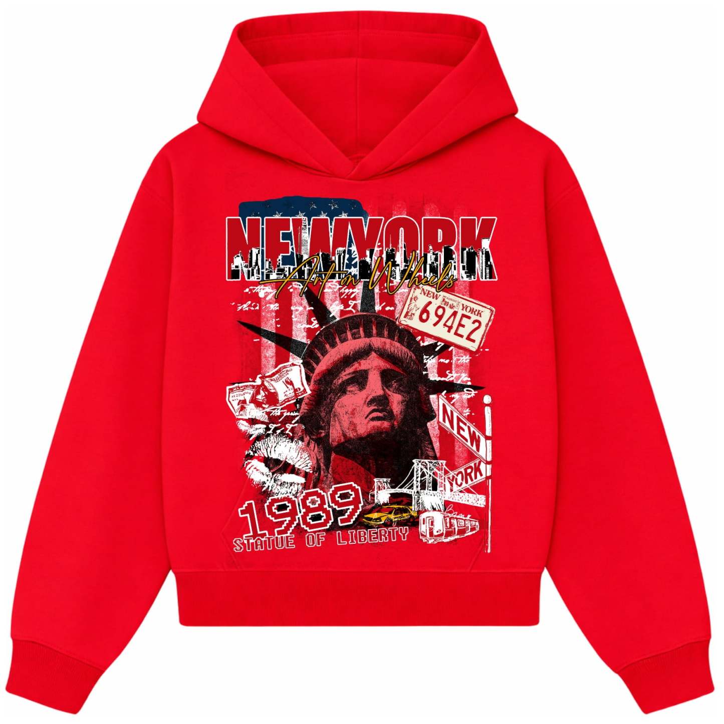 Red New York Hoodie