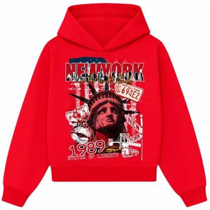 Red New York Hoodie