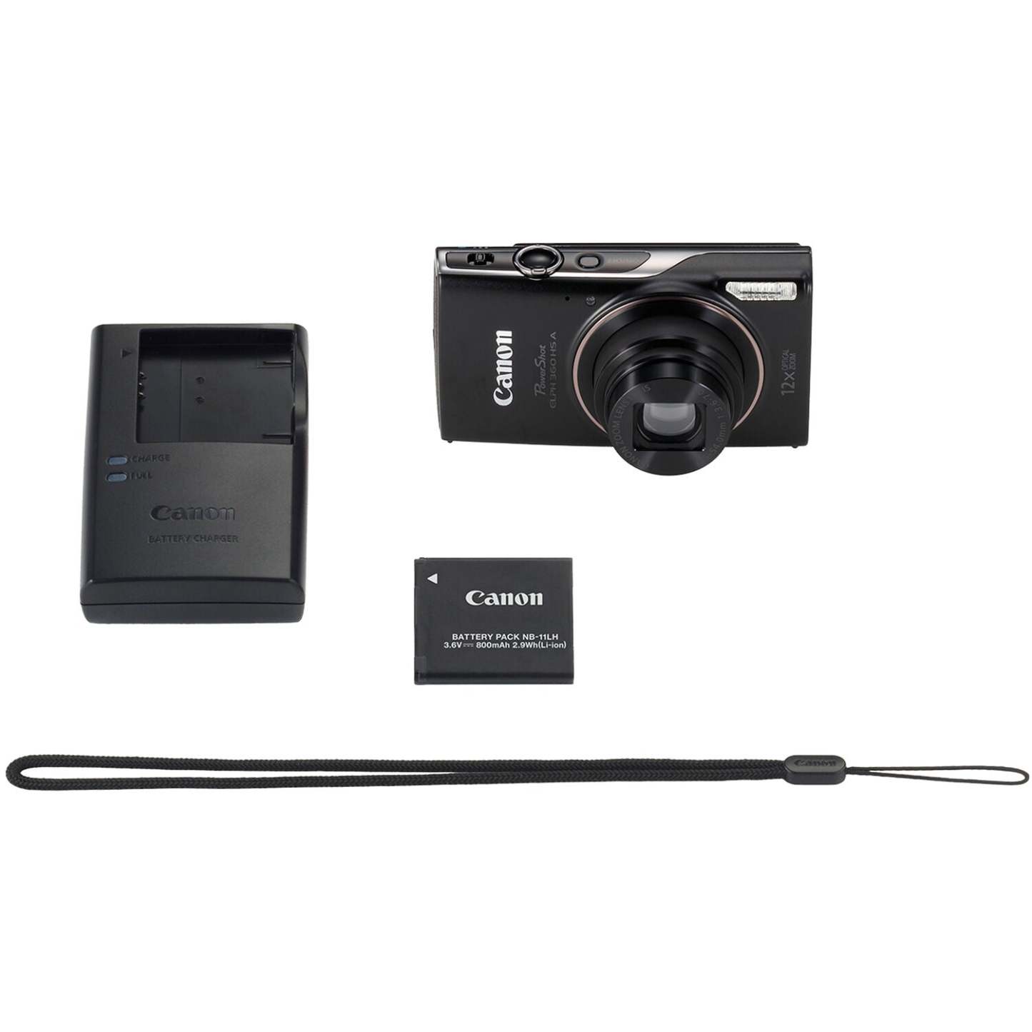 PowerShot ELPH 360 HS A Digital Camera (Black)