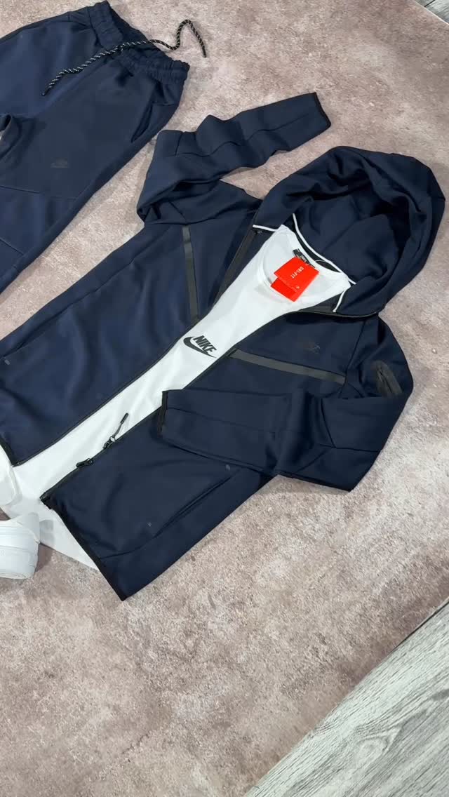 NK Zip-Up Hoodie and Pants Set