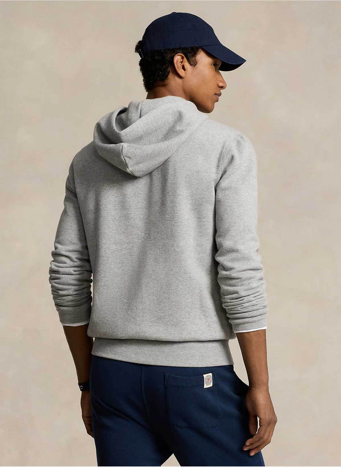 Polo   Cotton Blend Hoodie – Grey