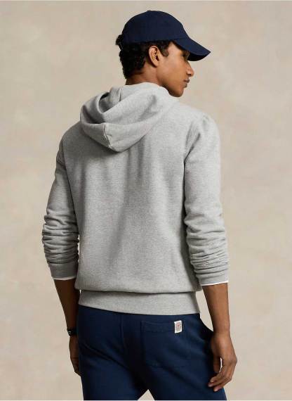 Polo   Cotton Blend Hoodie – Grey