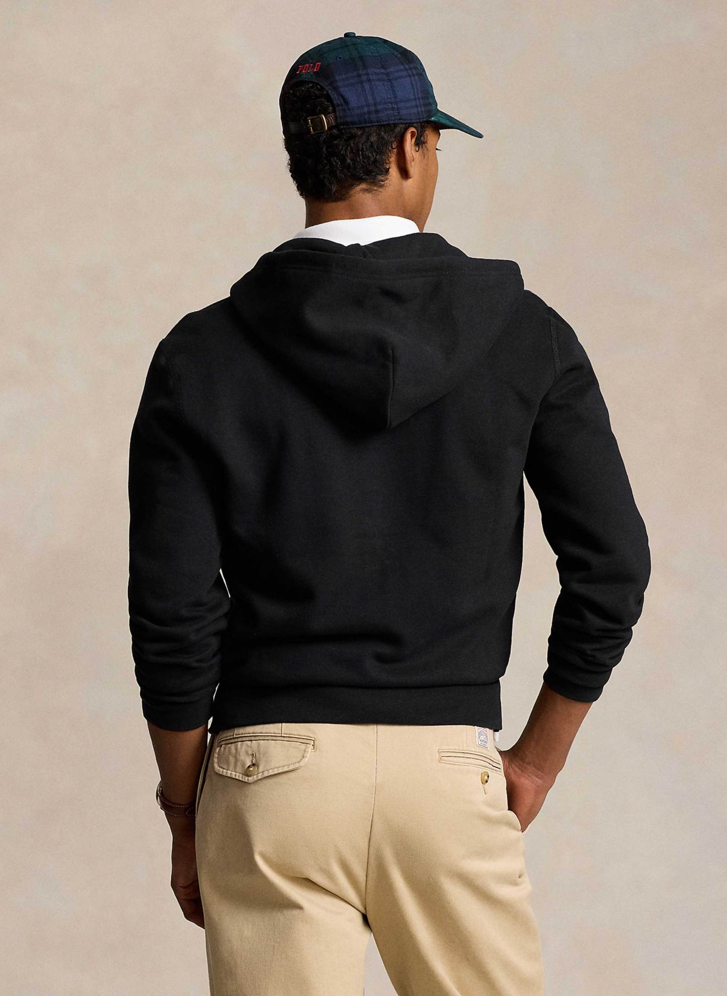Polo   Cotton Blend Hoodie – Black