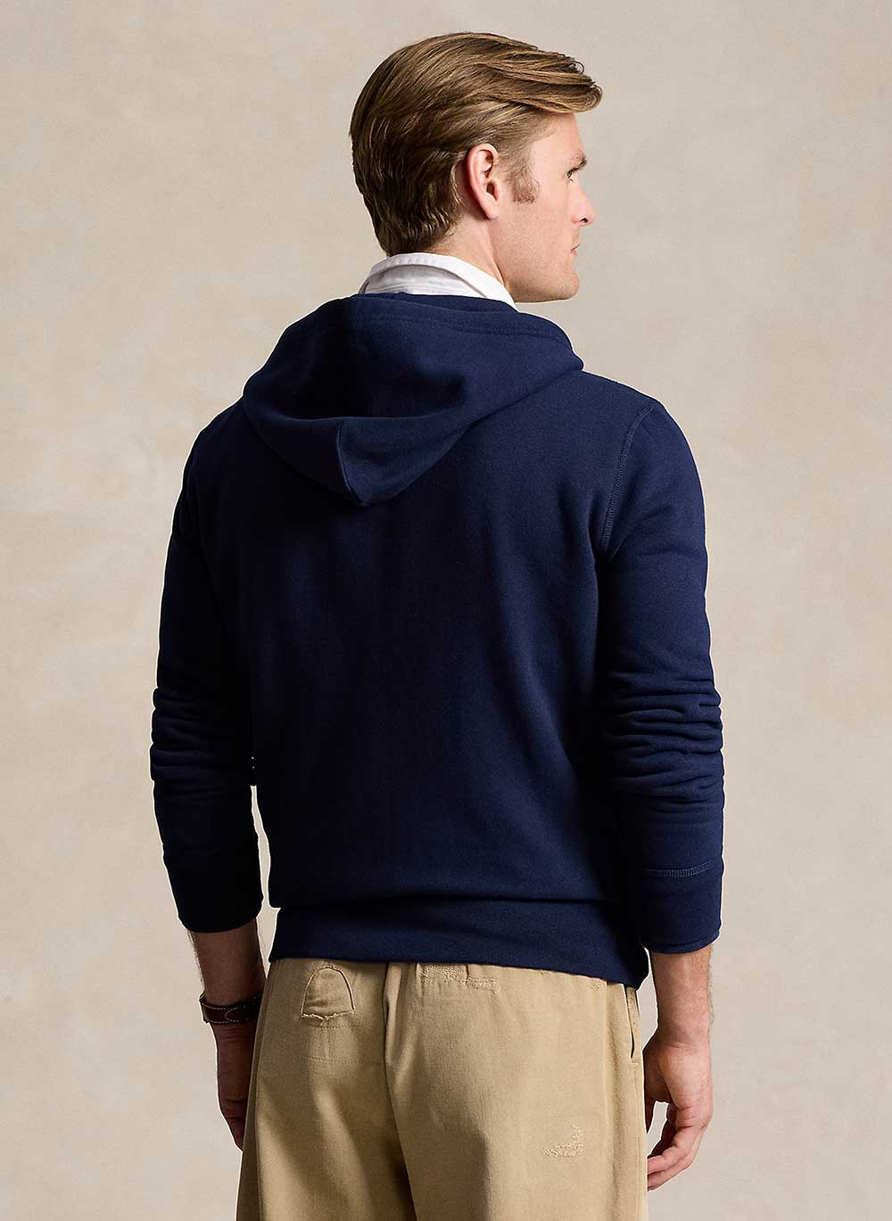 Polo   Cotton Blend Hoodie – Blue