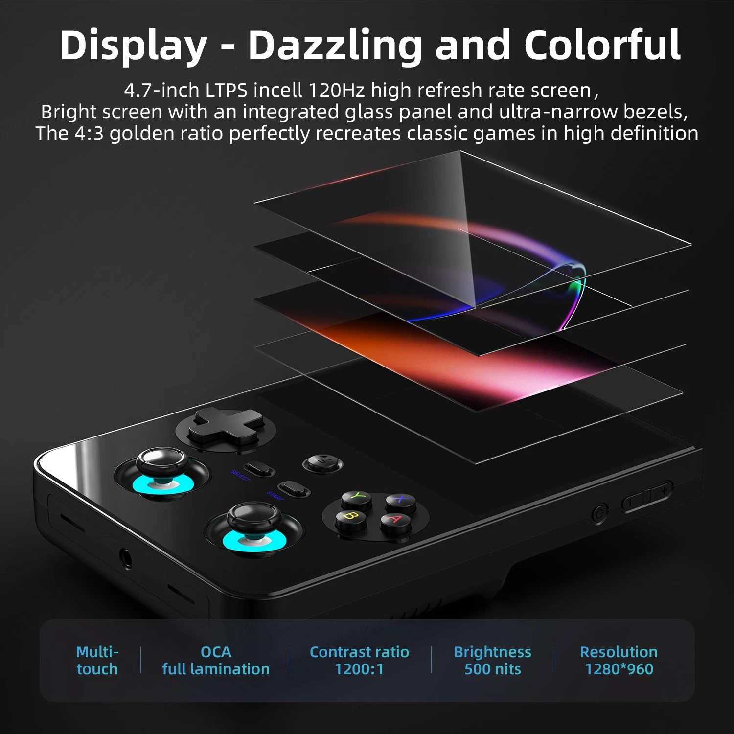 RG477V Handheld Game Console 4.7-inch D8300 RG 477V Android14 5500mAh