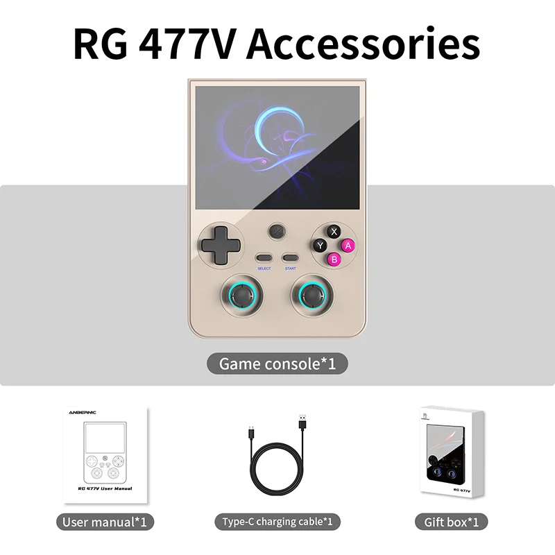 RG477V Handheld Game Console 4.7-inch D8300 RG 477V Android14 5500mAh