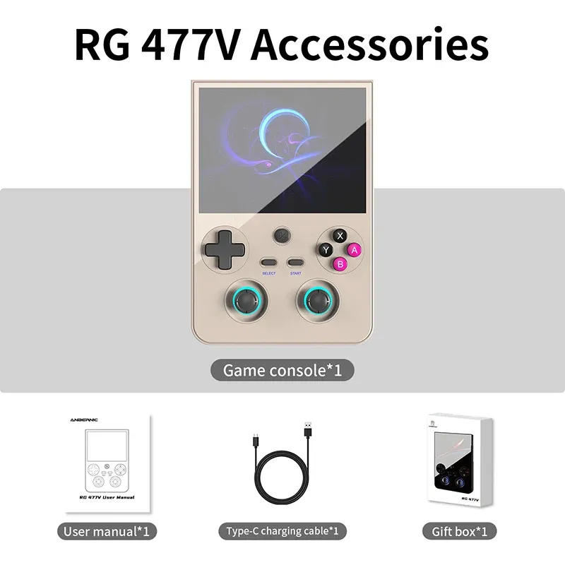 RG477V Handheld Game Console 4.7-inch D8300 RG 477V Android14 5500mAh