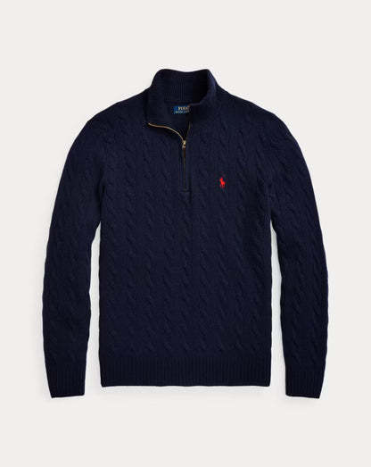 Cable Knit Quarter-Zip