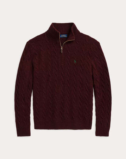 Cable Knit Quarter-Zip