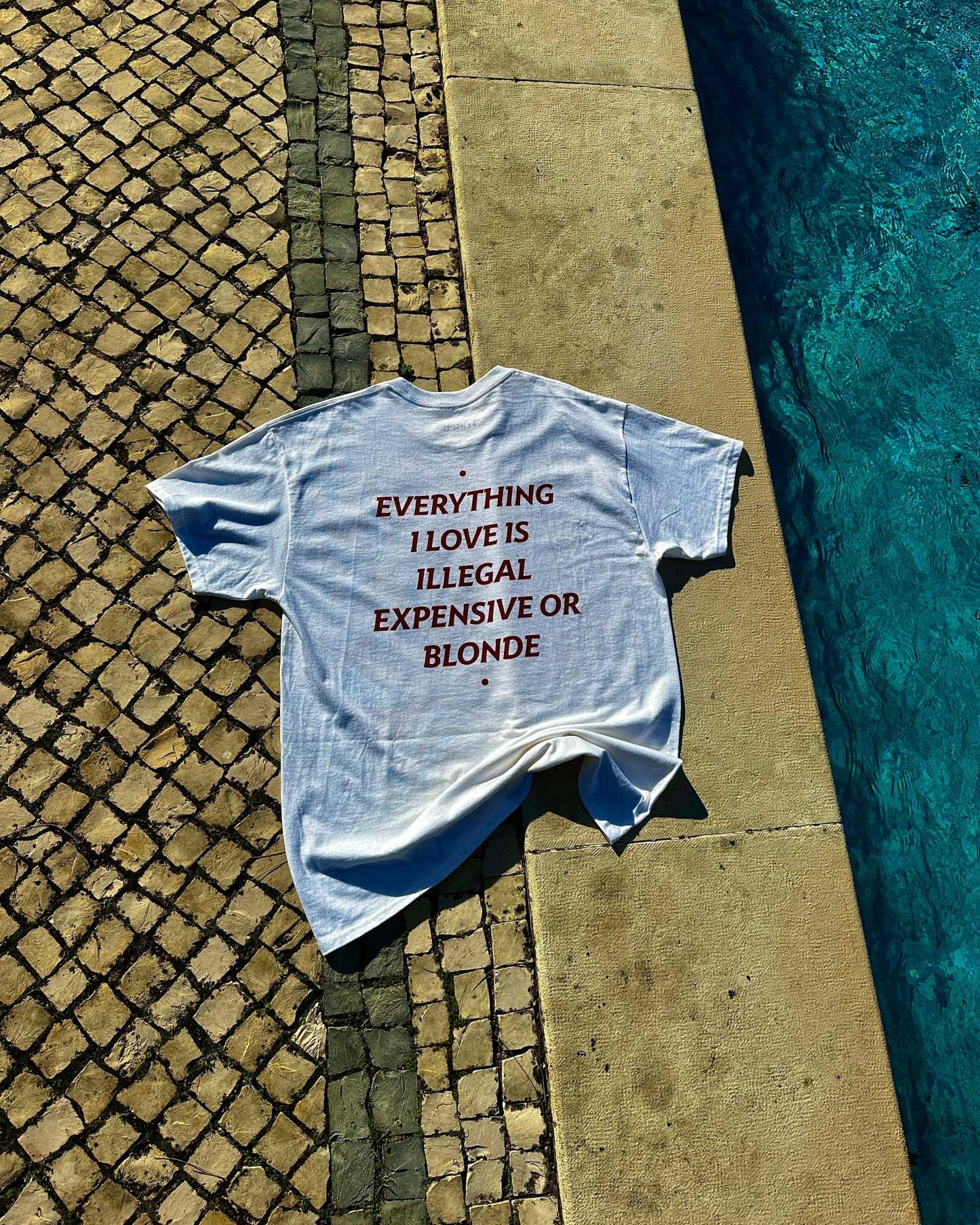 EVERYTHING I LOVE IS ILLEGAL, EXPENSIVE OR BLONDE