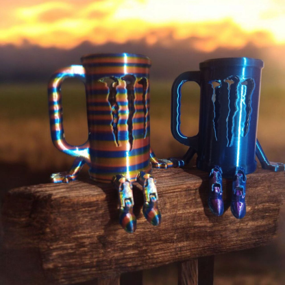 Monster Energy Mini-Can Holder (Articulated Joints)