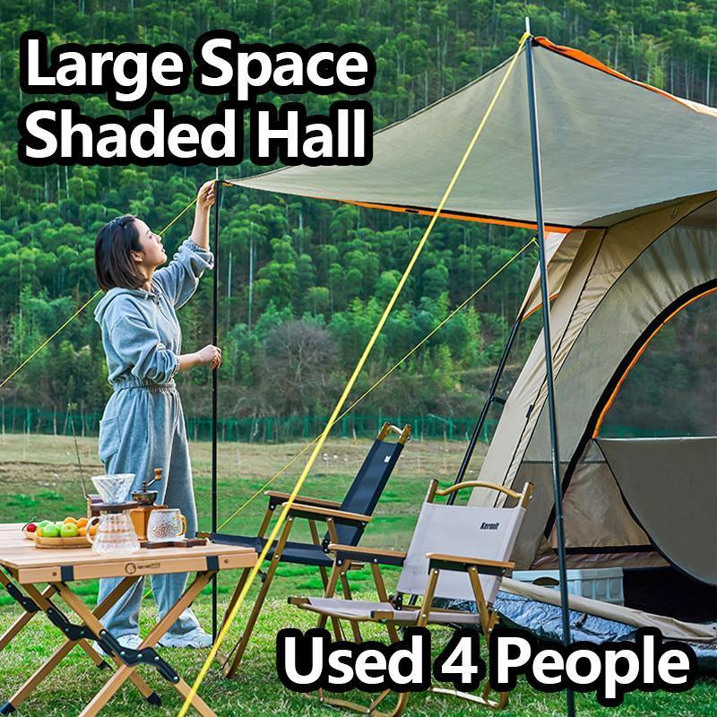 Camping Tent Heavy Duty Camping 8 People Tent, Outdoor Folding Portable Double Thickened Rainproof Fully Automatic