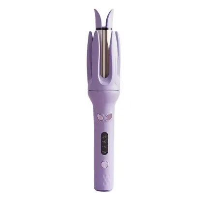 New Upgrade Automatic Curling Iron with 3 Temperatures Frizz-Free Smooth Shiny Hair, Anti-Scald-Tangle for Long Hair Auto Shut-Off Comfortable Hair Care Easy Operation Hair Styling Tool for Women & Home Use valentine gifts Bidirectional Rotation