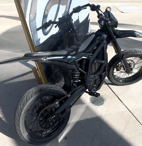 Full Gloss Black Custom Surron Light Bee Supermoto | Street-Tire Conversion, Stealth Urban Build