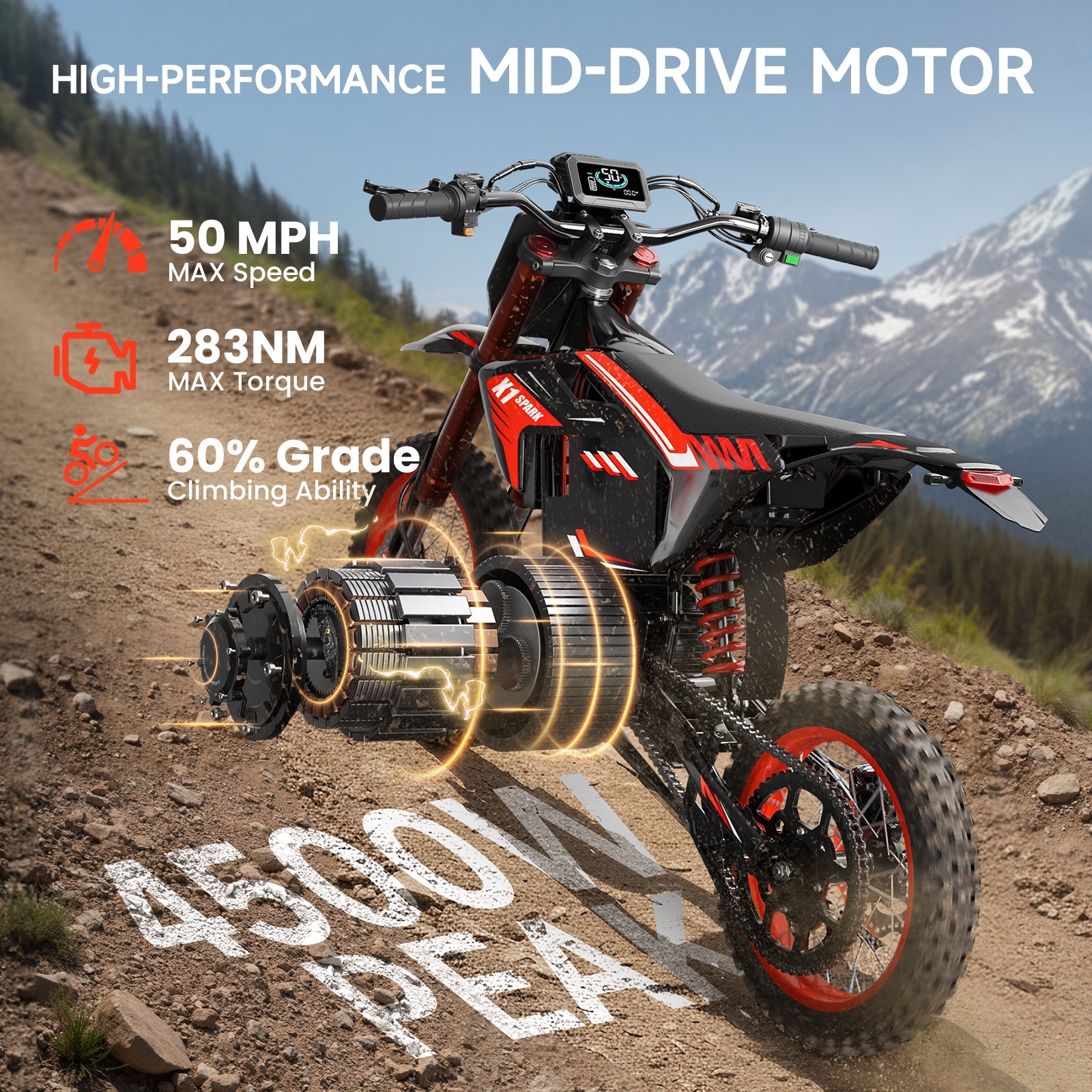 X1 Spark M Electric Mini Bike