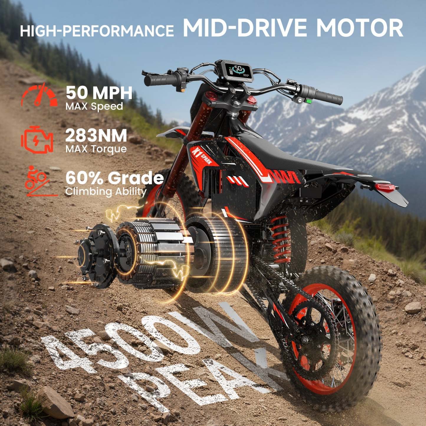 X1 Spark M Electric Mini Bike