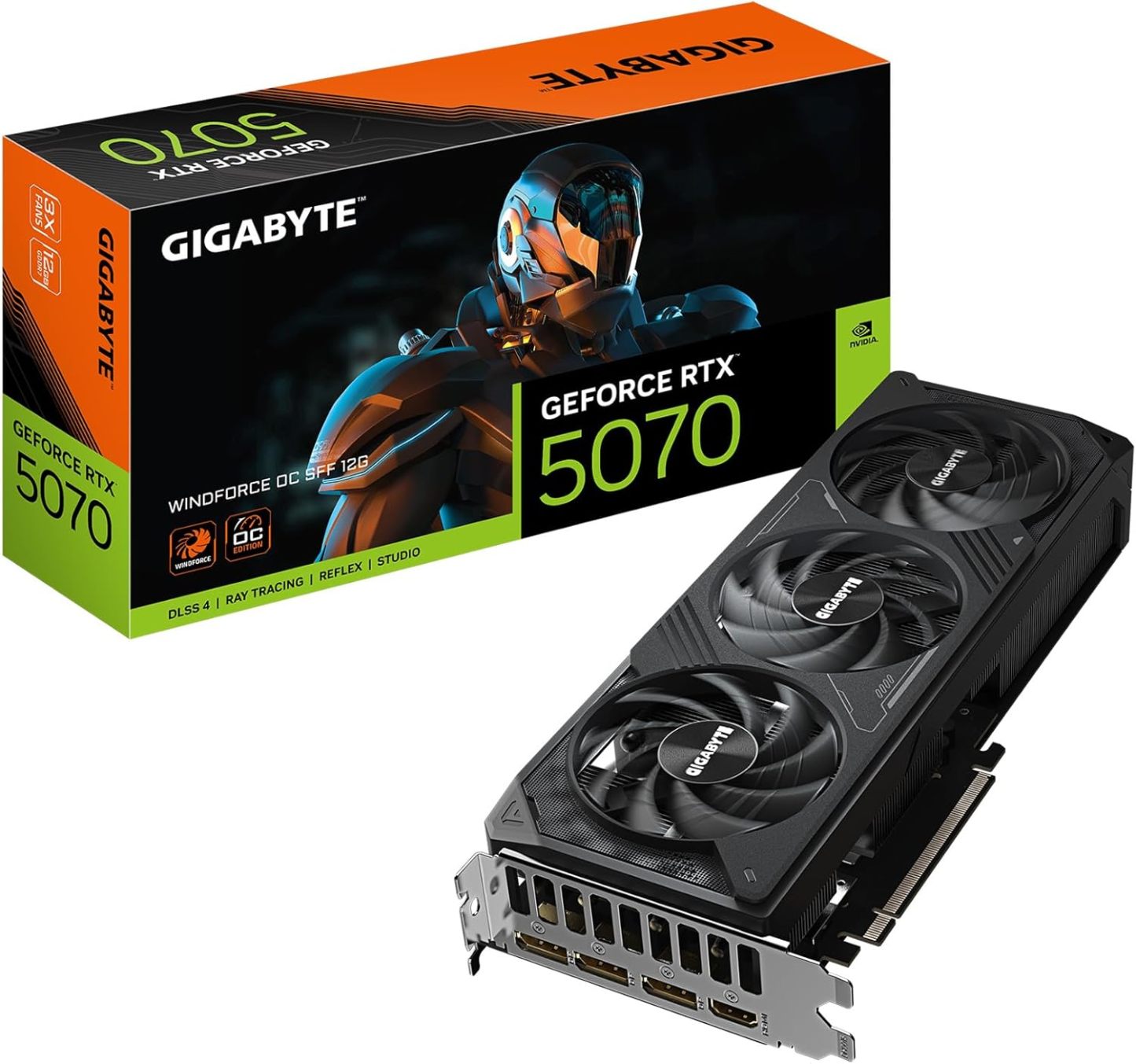 GIGABYTE GeForce RTX 5070 Gaming OC 12G Graphics Card, 12GB 192-bit GDDR7, PCIe 5.0, WINDFORCE Cooling System, GV-N5070GAMING OC-12GD Video Card