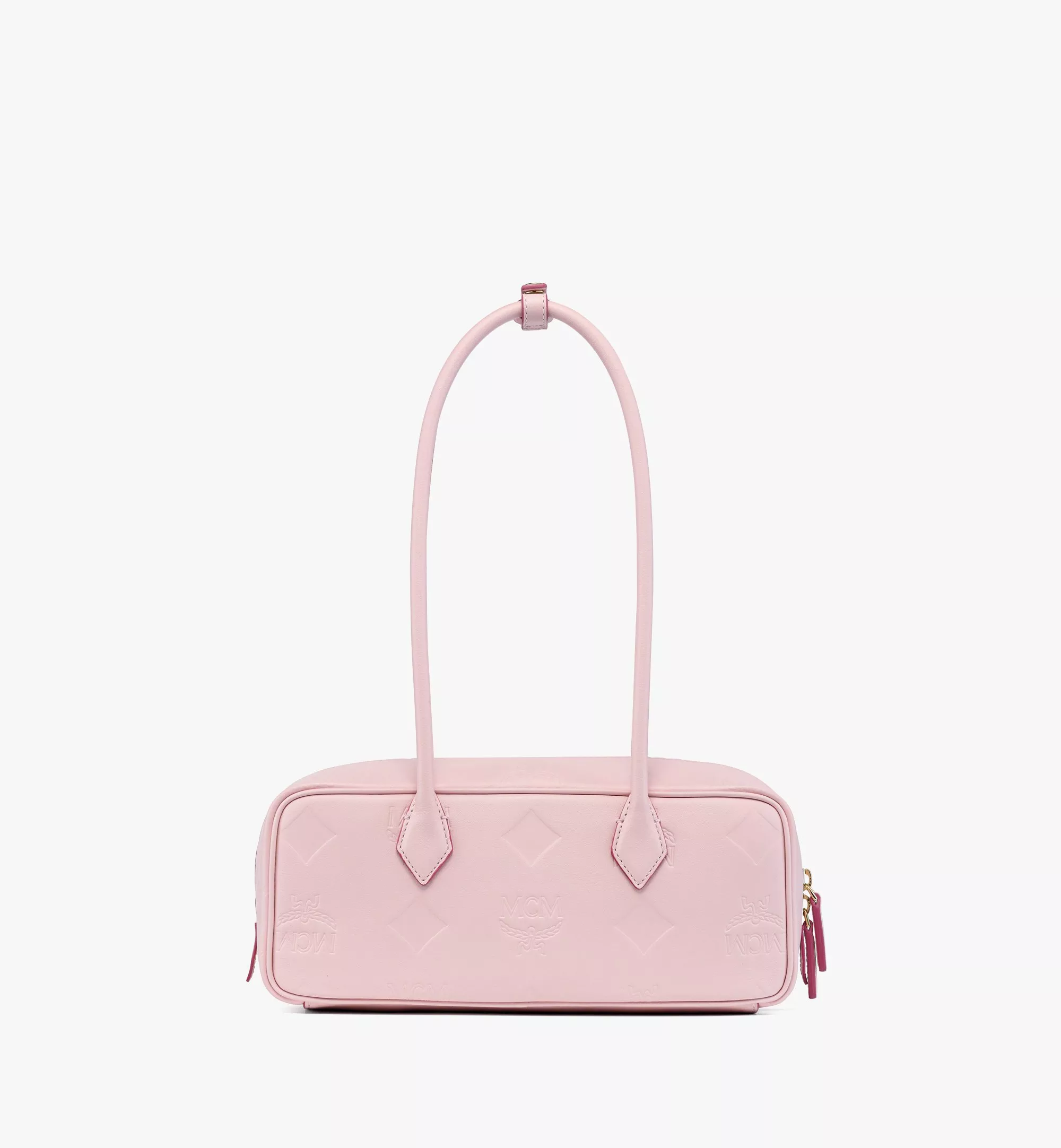Aren East West Shoulder Bag in Maxi Monogram Leather（ Small）