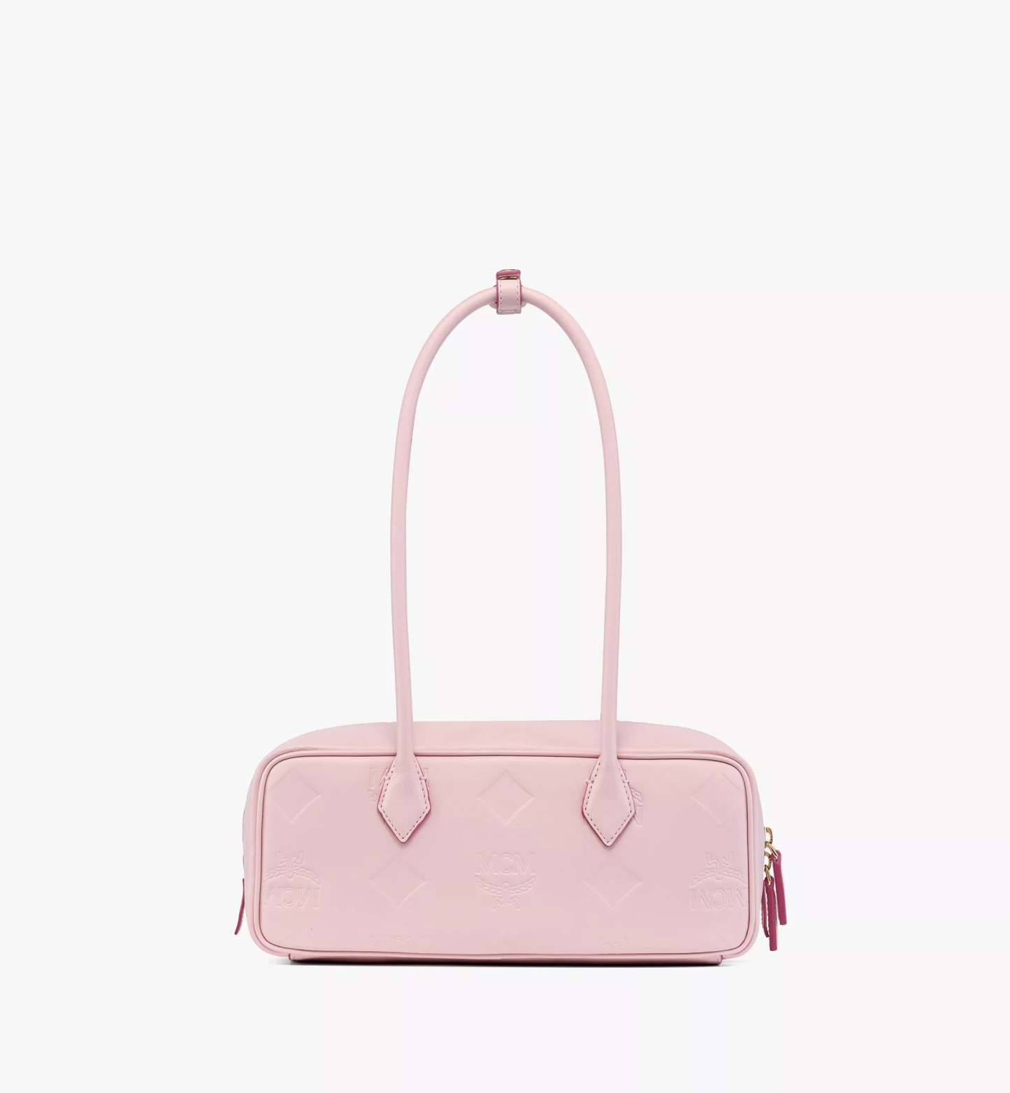 Aren East West Shoulder Bag in Maxi Monogram Leather（ Small）