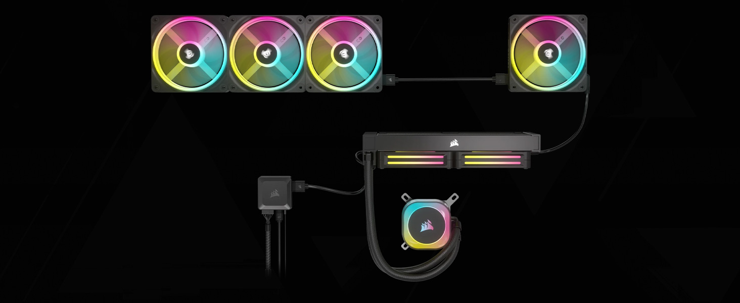 iCUE LINK, icue system hub, fan controller, rgb controller, fan speed controller