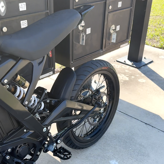 Custom Blacked-Out Surron Light Bee X Supermoto | Gold Forks, Dual Headlight, Street-Tire Conversion