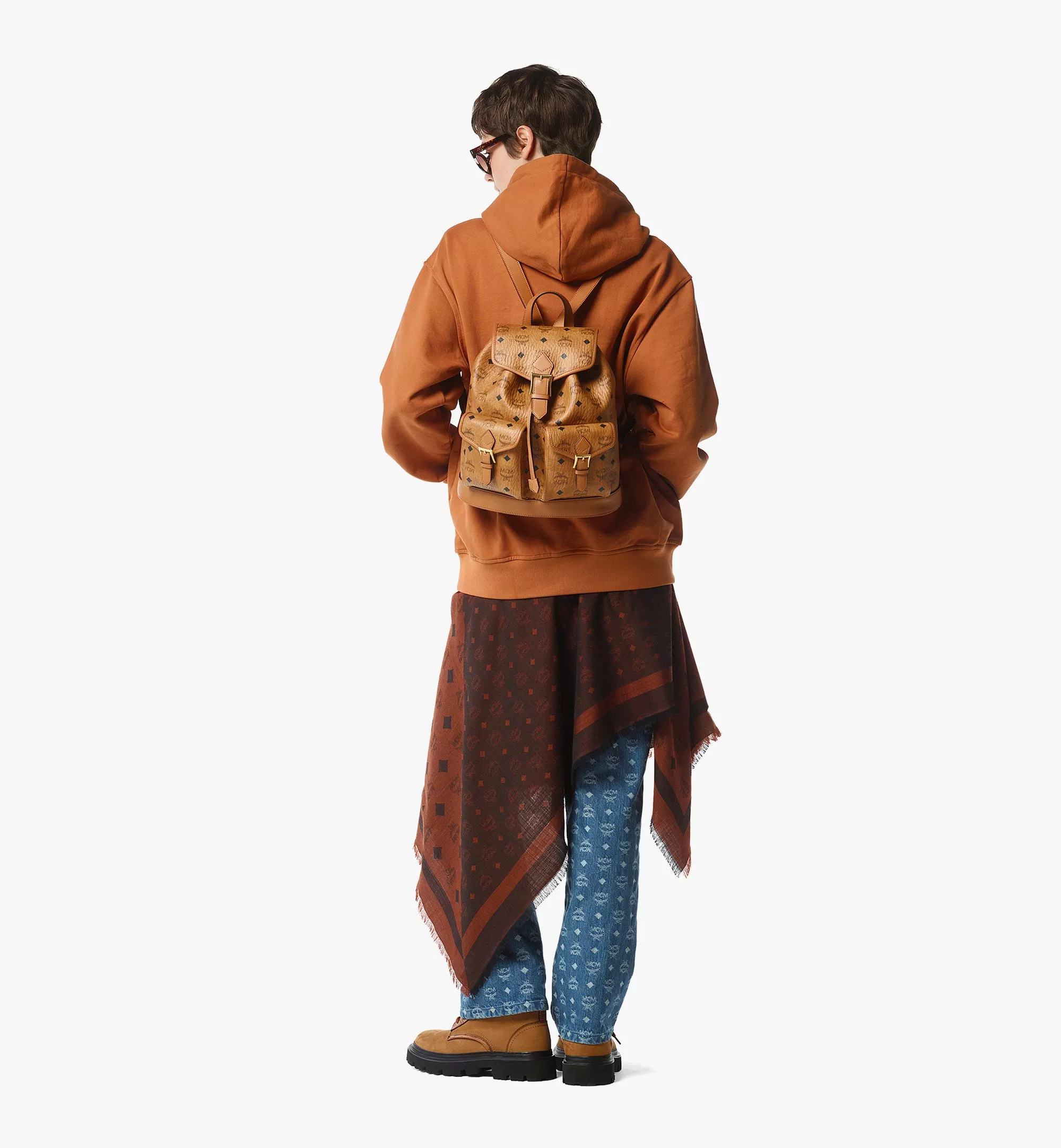 Aren Drawstring Backpack in Visetos（ Small）