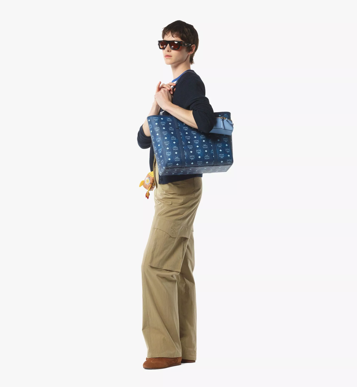 Toni Top-Zip Shopper in Visetos（Medium）