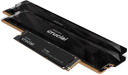 Crucial T705 PCIe Gen5 NVMe 2TB SSD, Up to 14,500MB/s, TLC NAND, Intel & Ryzen Compatible, for Hardcore Gaming & High-Speed Storage, Solid State Drive, Includes 1Mo Adobe CC – CT2000T705SSD3