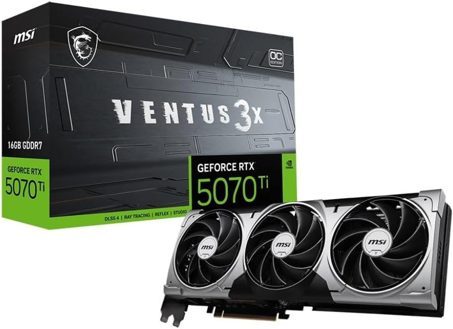 GeForce RTX 5070 Ti 16G Gaming Trio OC White - 16GB GDDR7 (28Gbps/256-bit), PCIe 5, Boost: 2572 MHz, HDMI 2.1b, DisplayPort 2.1b