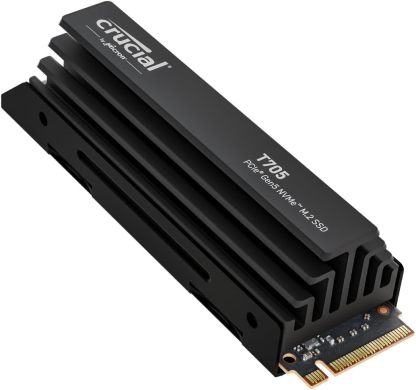 Crucial T705 PCIe Gen5 NVMe 2TB SSD, Up to 14,500MB/s, TLC NAND, Intel & Ryzen Compatible, for Hardcore Gaming & High-Speed Storage, Solid State Drive, Includes 1Mo Adobe CC – CT2000T705SSD3