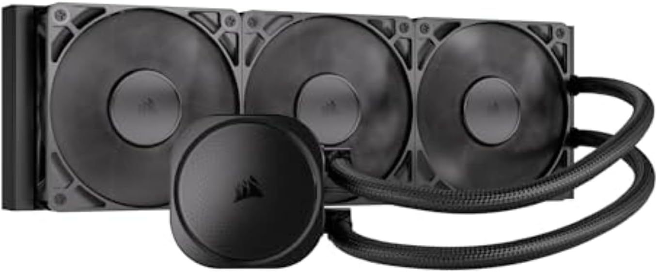 CORSAIR Nautilus 360 RS ARGB Liquid CPU Cooler – 360mm AIO – Low-Noise – Direct Motherboard Connection – Daisy-Chain – Intel LGA 1851/1700, AMD AM5/AM4 – 3X RS120 ARGB Fans Included – White