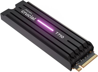 Crucial T705 PCIe Gen5 NVMe 2TB SSD, Up to 14,500MB/s, TLC NAND, Intel & Ryzen Compatible, for Hardcore Gaming & High-Speed Storage, Solid State Drive, Includes 1Mo Adobe CC – CT2000T705SSD3