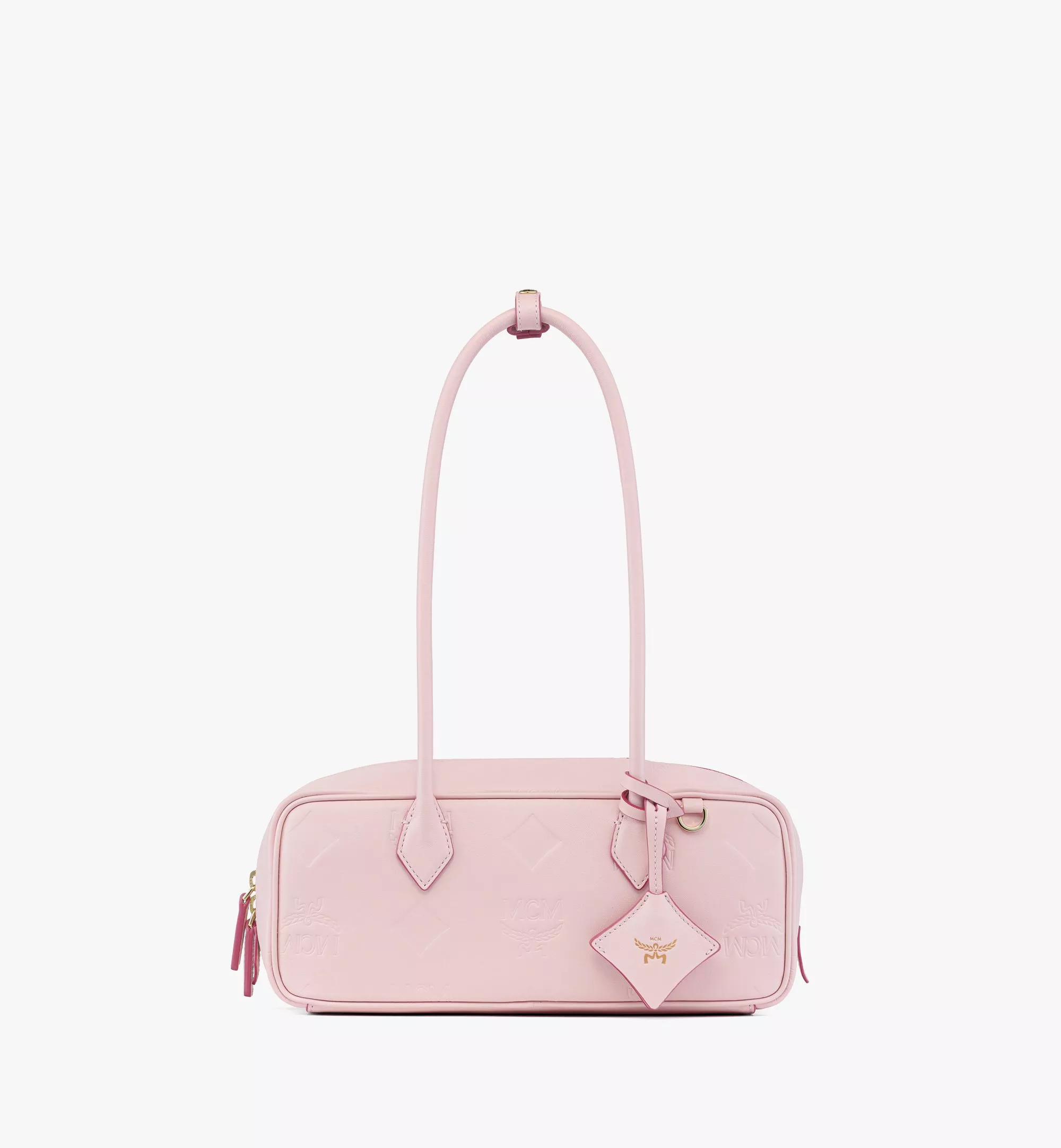 Aren East West Shoulder Bag in Maxi Monogram Leather（ Small）