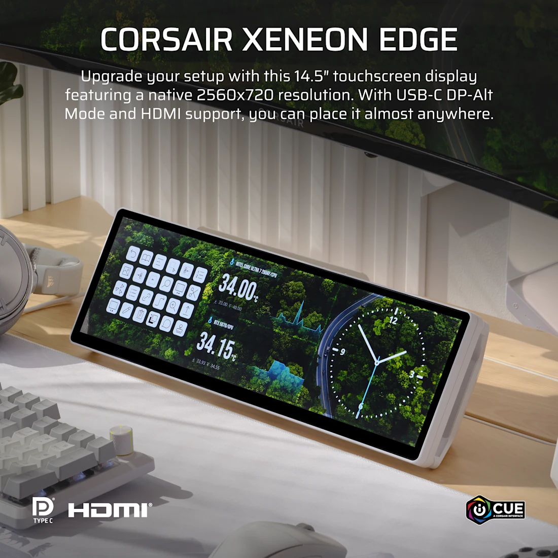 XENEON EDGE 14.5" LCD Touchscreen - White