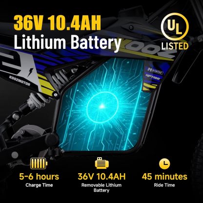 36V 1000W Electric Dirt Bike for Kids(HP112E PRO)