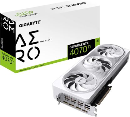GIGABYTE GeForce RTX 5070 Ti AERO OC 16G Graphics Card, 16GB 256-bit GDDR7, PCIe 5.0, WINDFORCE Cooling System, GV-N507TAERO OC-16GD Video Card