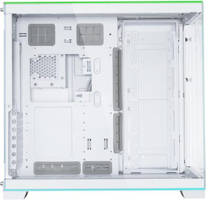 Lian Li Dynamic EVO XL - Up to 280mm E-ATX Motherboard - ARGB Lighting Strips - Up to 3X 420mm Radiator -Front and Side Tempered Glass Panels - Reversible Chassis- Cable Management (O11DEXL-W)
